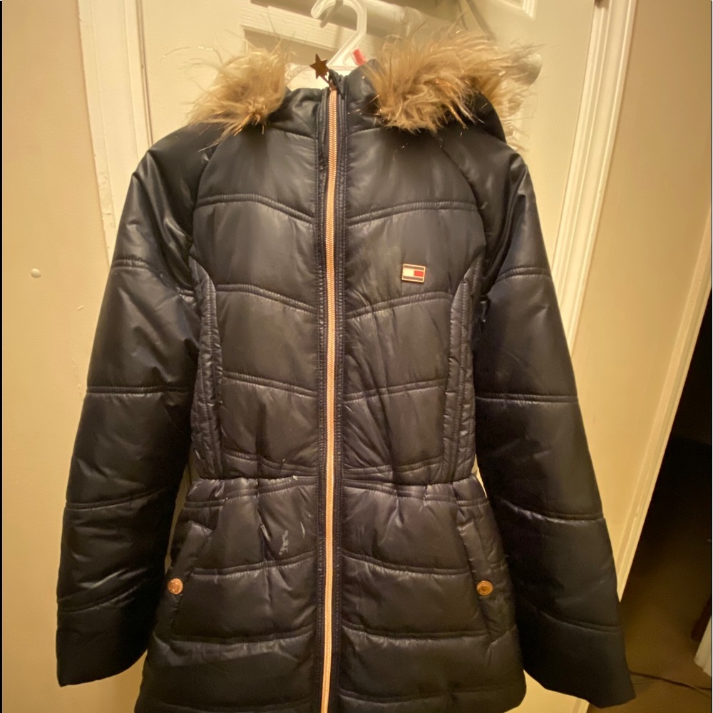 Tommy Hilfiger Girls Faux Fur Coat